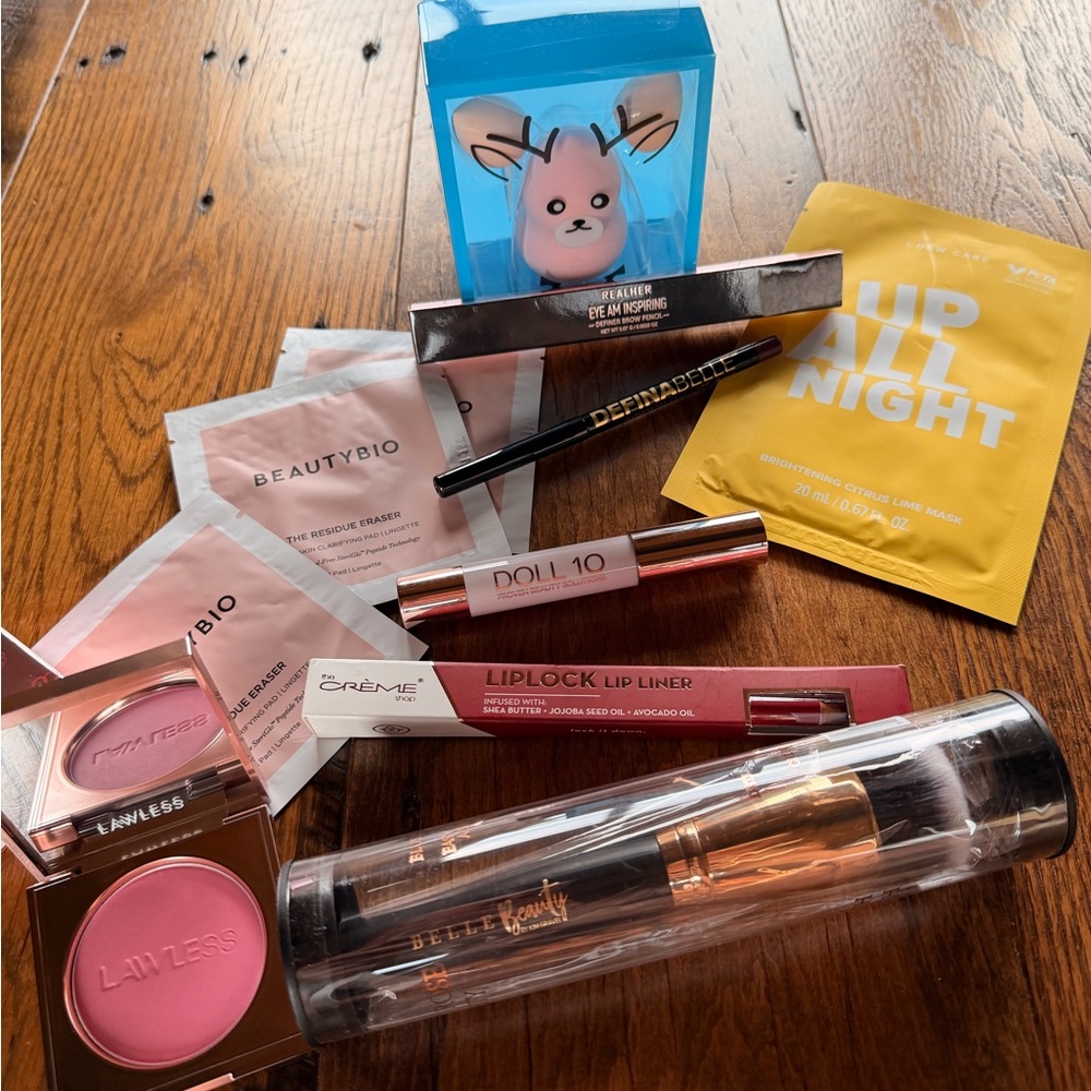 K-Beauty Bundle Lot Of 11 Lawless Realher The Crème Shop Belle Beauty Korean Eye